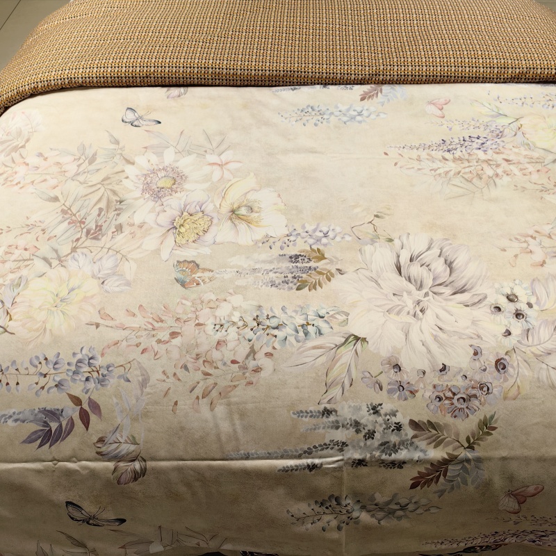 【花戒指】精选！数码印花纯棉被罩—春序曲黄