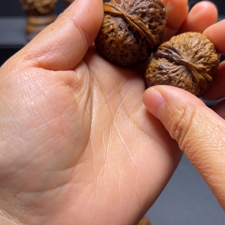 文玩核桃把件L狮头元宝36