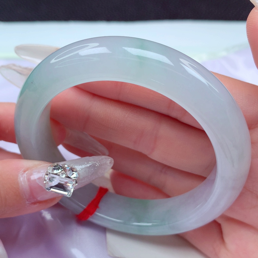 翡翠手镯未镶嵌天然缅甸翡翠A货手镯 47号