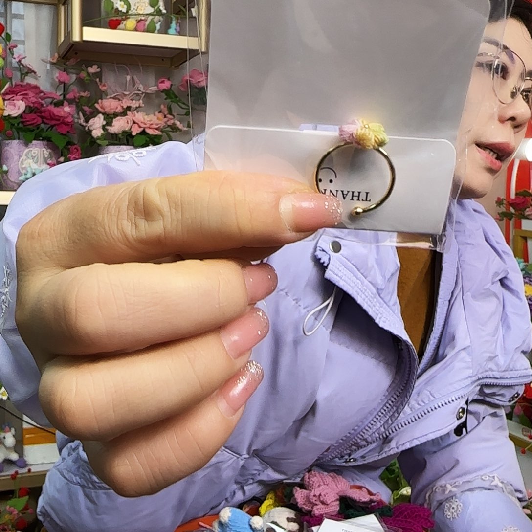 手工钩织设计戒指