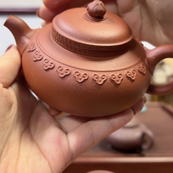 茶壶紫砂宜兴原矿朱泥230