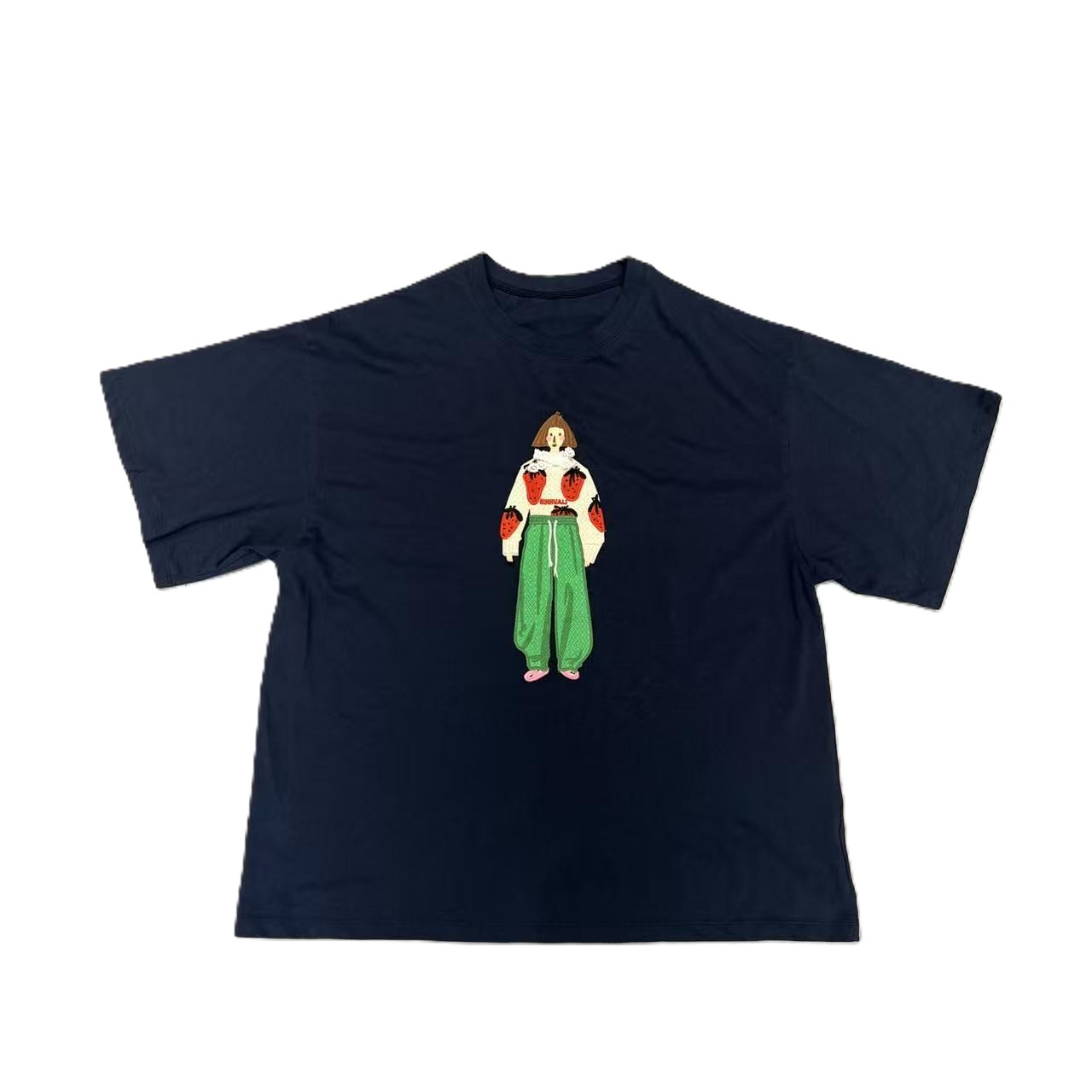 韩版新款圆领印花短袖T恤