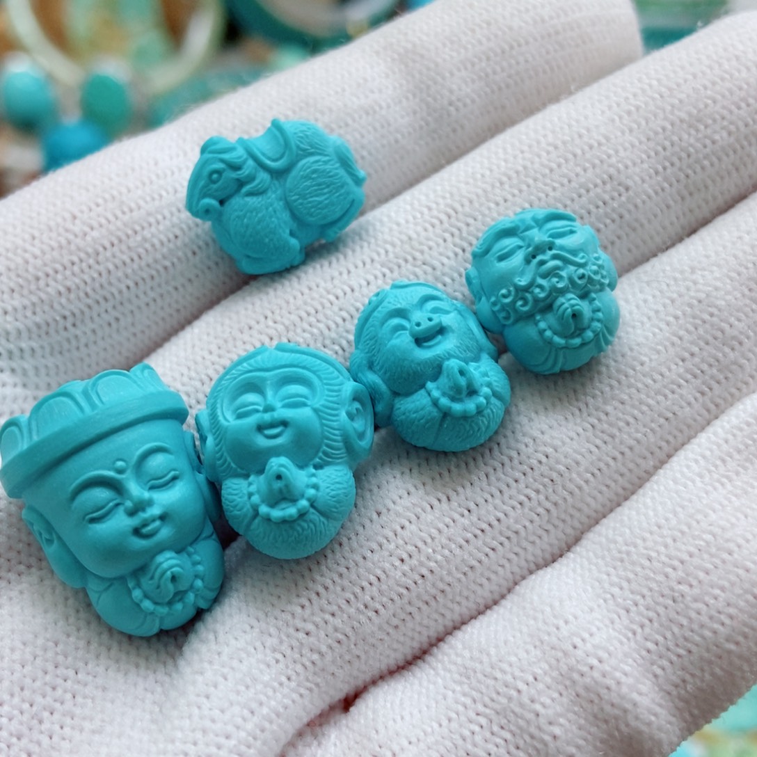 绿松石未镶嵌西游记套装