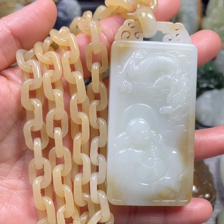 和田玉未镶嵌挂件