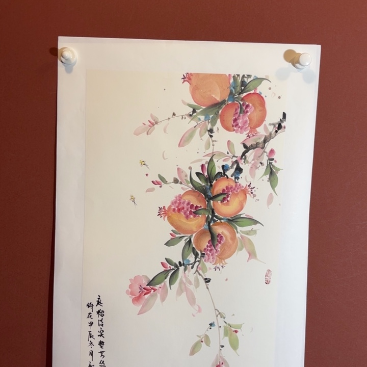 国画听兰老师花鸟