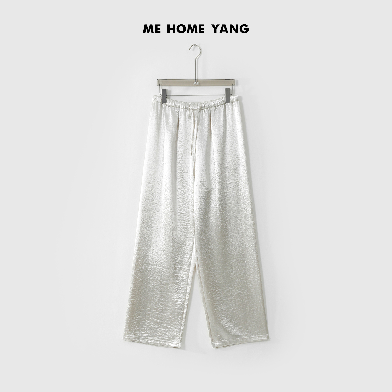 ME【鎏光醋酸裤】醋纤混纺高腰显瘦百搭松弛垂坠休闲裤子MESS2171