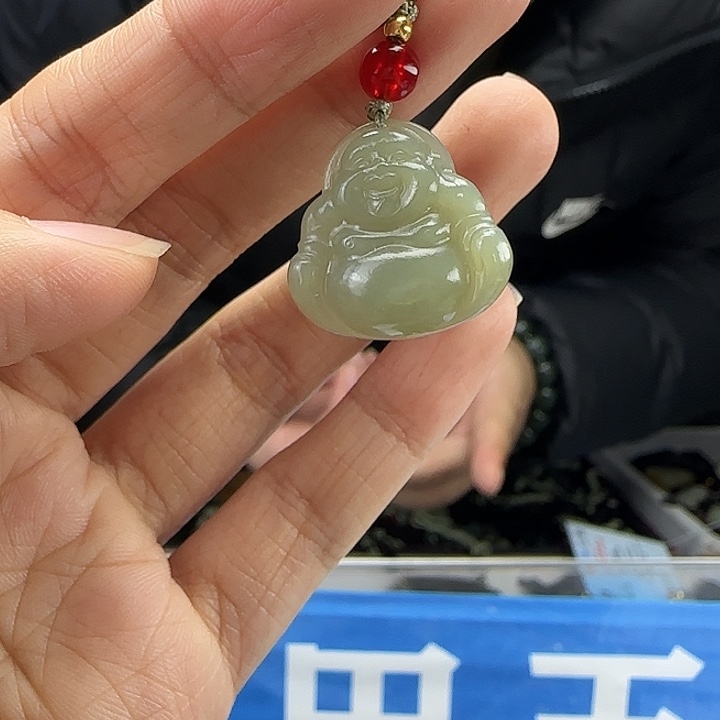 和田玉未镶嵌颈饰20mm