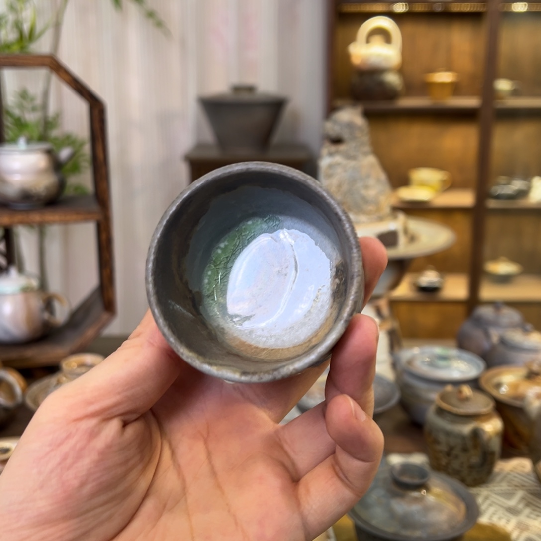 不染柴烧精品主人杯