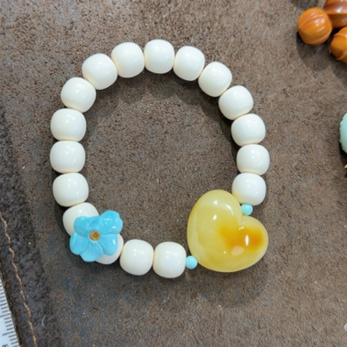 猛犸手串  猛犸牙手串10m