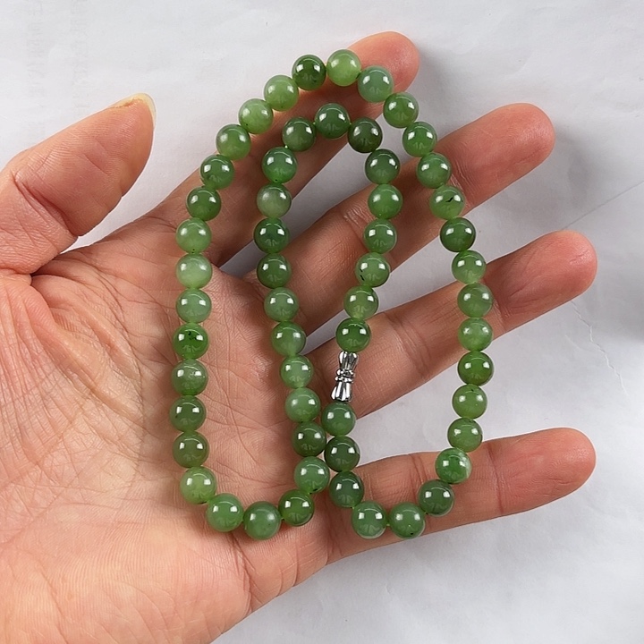 项链未镶嵌和田玉（碧玉）