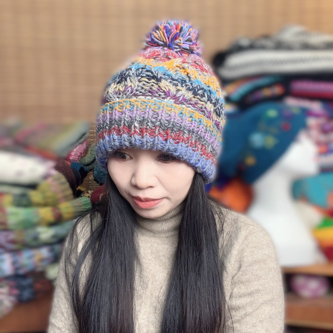 羊毛手工羊毛帽子