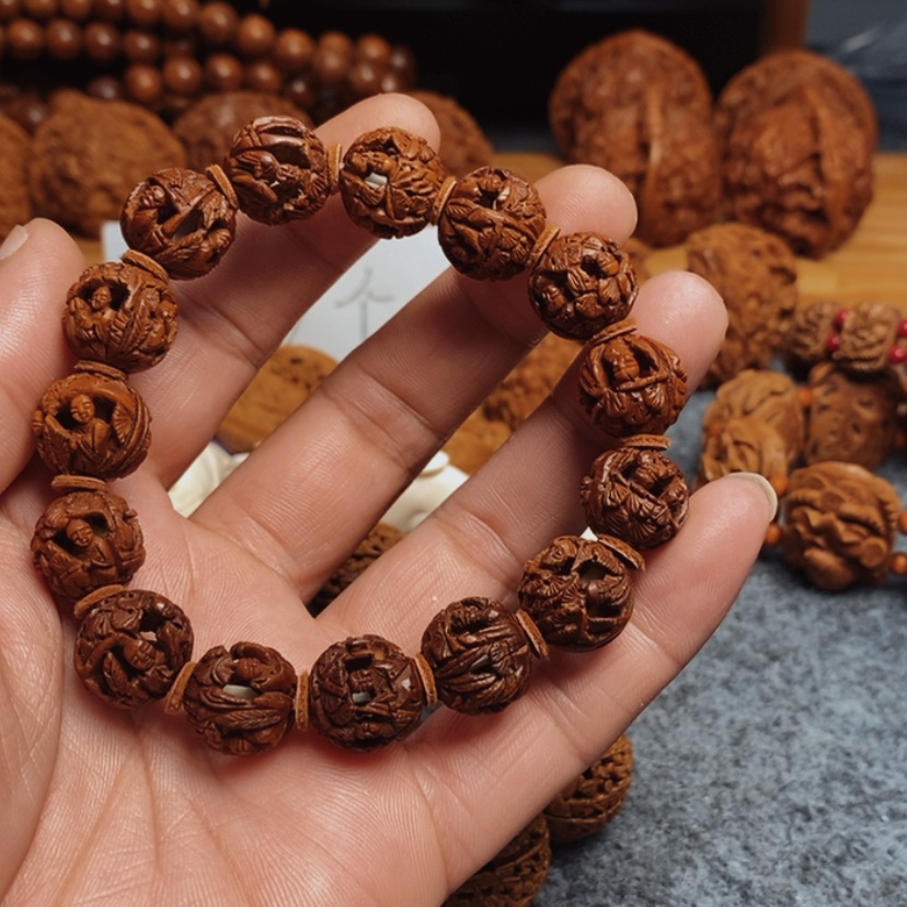 【闪购商品】手串/手链核桃双**琳桃核雕刻