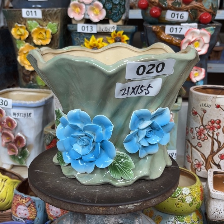 紫砂花盆粗陶材质多肉花盆