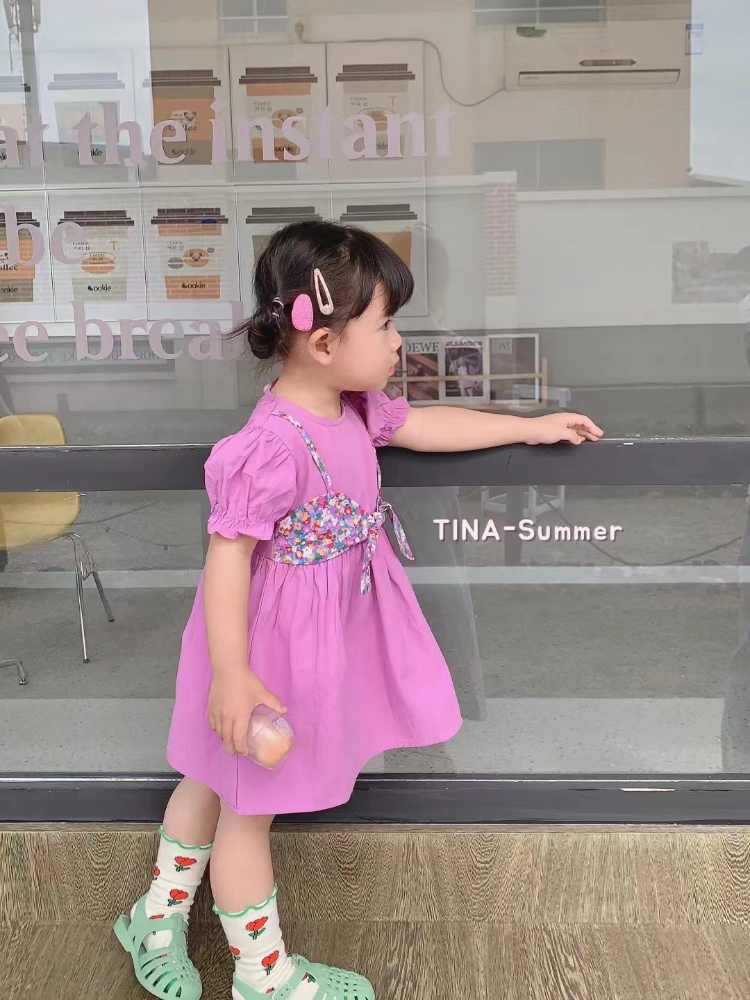 预大庆仓化妆品山茶花系列儿童打底衫（编）