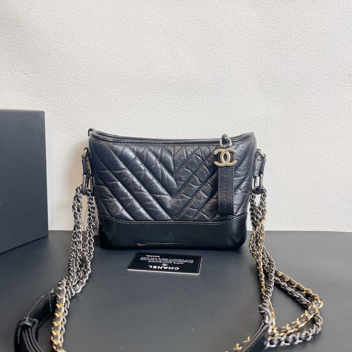 99新 Chanel/香奈儿 98新 奢总管/小号流浪包/26开有卡