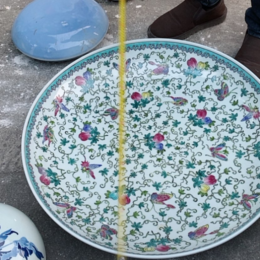 【闪购商品】瓷片松**布景德镇现代工艺品