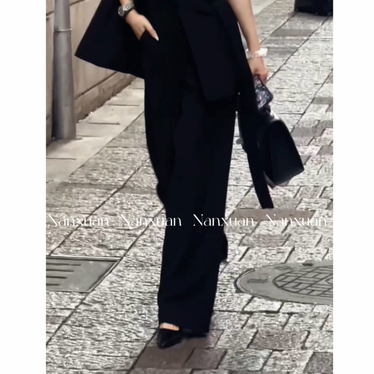 清 黑桃A/裤子 春款高端轻奢时尚气质高腰休闲西装裤4CKDD3069