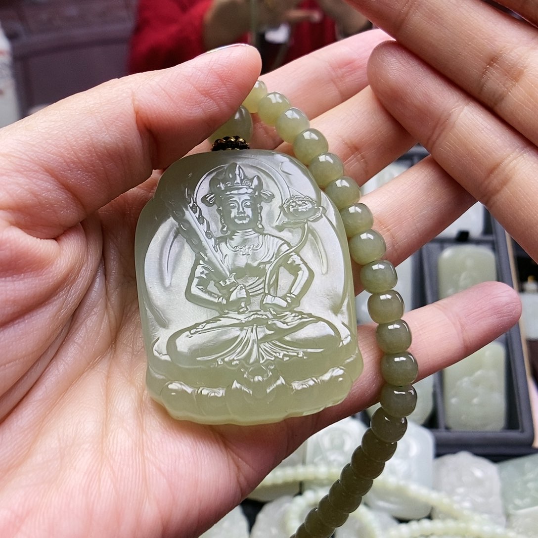 和田玉颈饰未镶嵌用****4