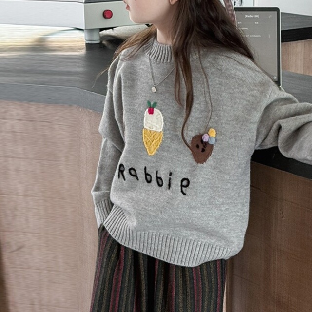 女式套头针织衫2025新款女式秋冬打底内衫童装针织衫西式针织衫