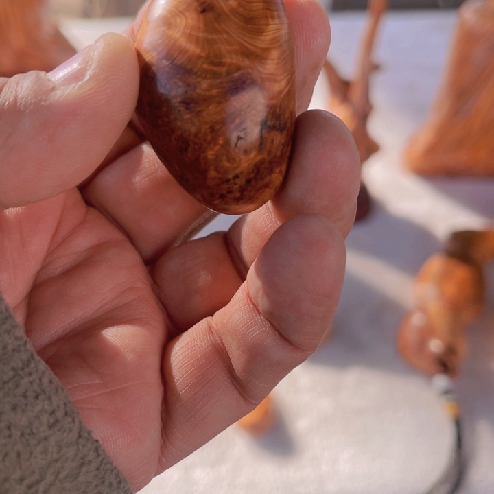 柏木鱼**r太行崖柏留花吊坠