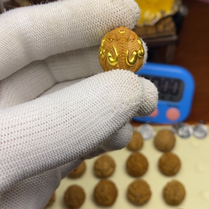 好***连吊坠猴头核桃纯手工雕刻猴头核桃