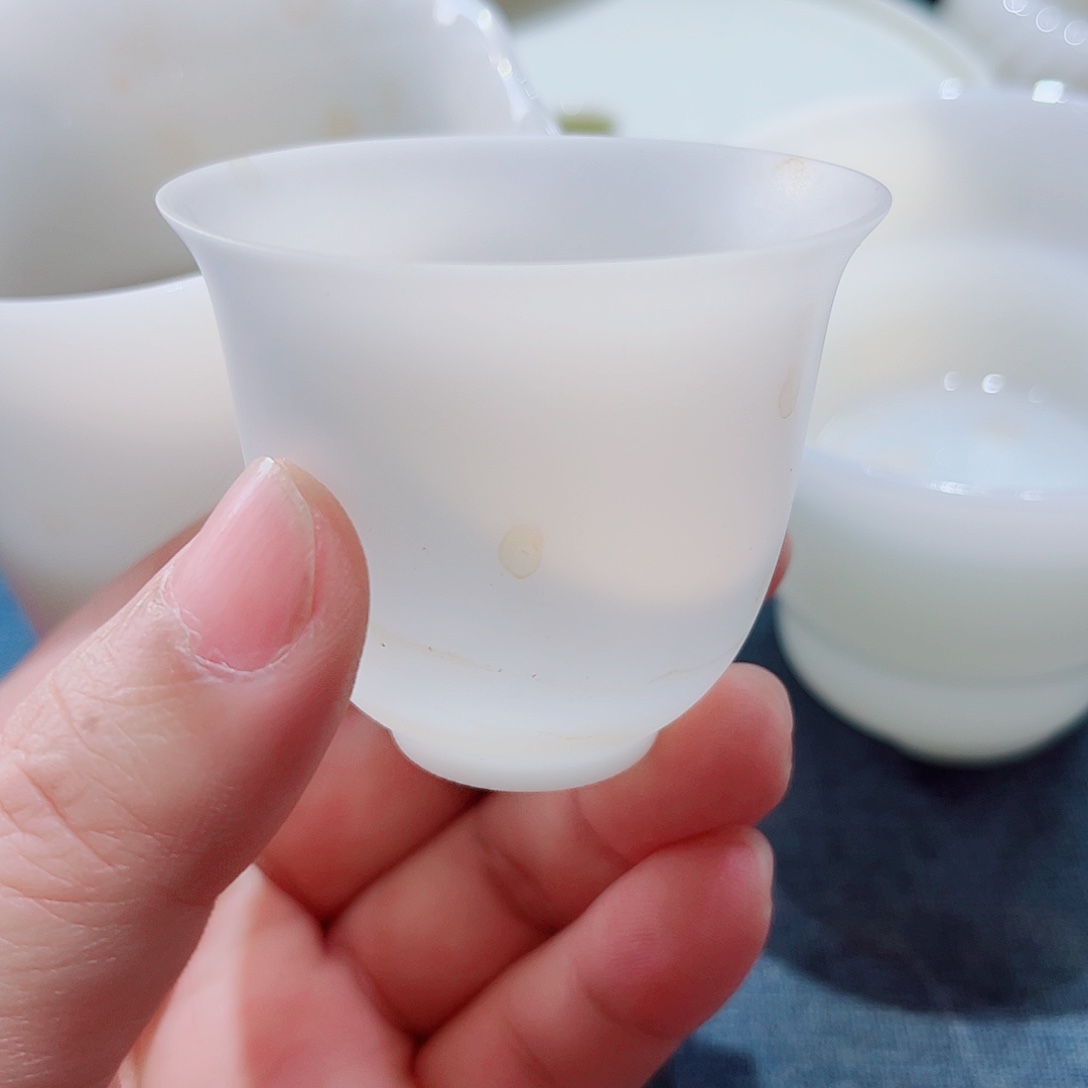 陶瓷超薄胎6个55ccc素烧高冰