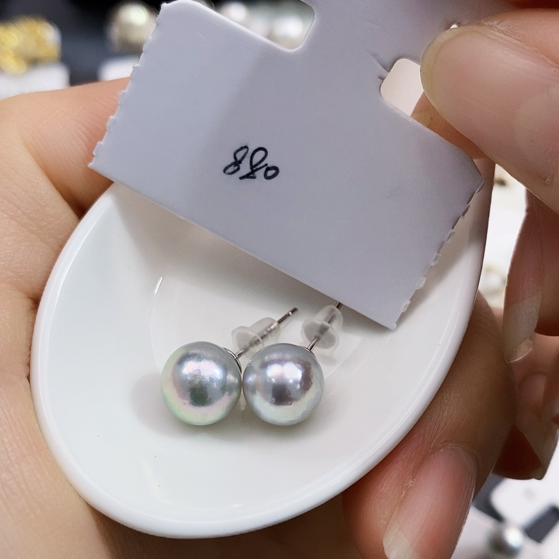 银S925镶嵌特价清库存真多麻9海水珍珠设计款海水珍珠