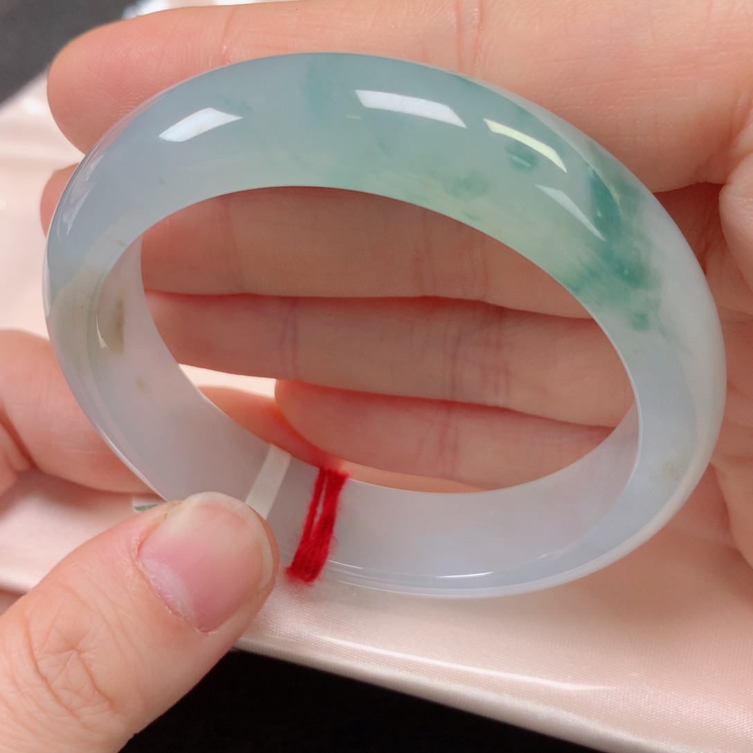 未镶嵌手镯翡翠缅甸天然翡翠手镯54