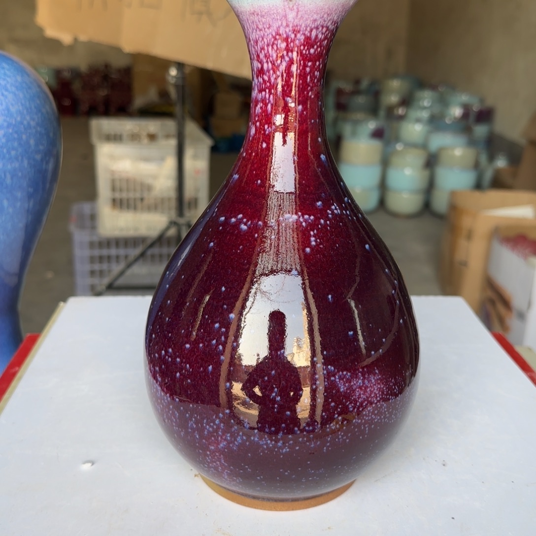 摆件陶郑家钧窑摆件微