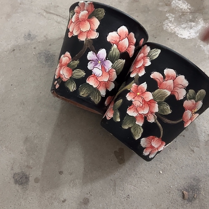 满38包邮 景德镇幸运花盆