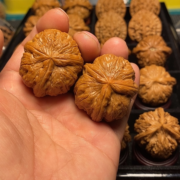 把件文玩核桃39尺元宝三棱