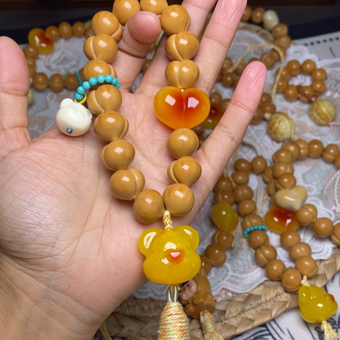 吊坠猴头核桃屁桃15加