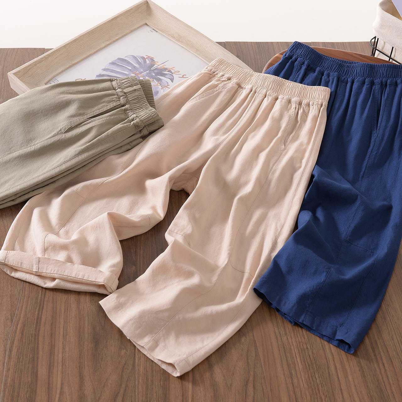 PD 儿童夏季休闲皮筋腰带休闲裤中大童裤子 XK18