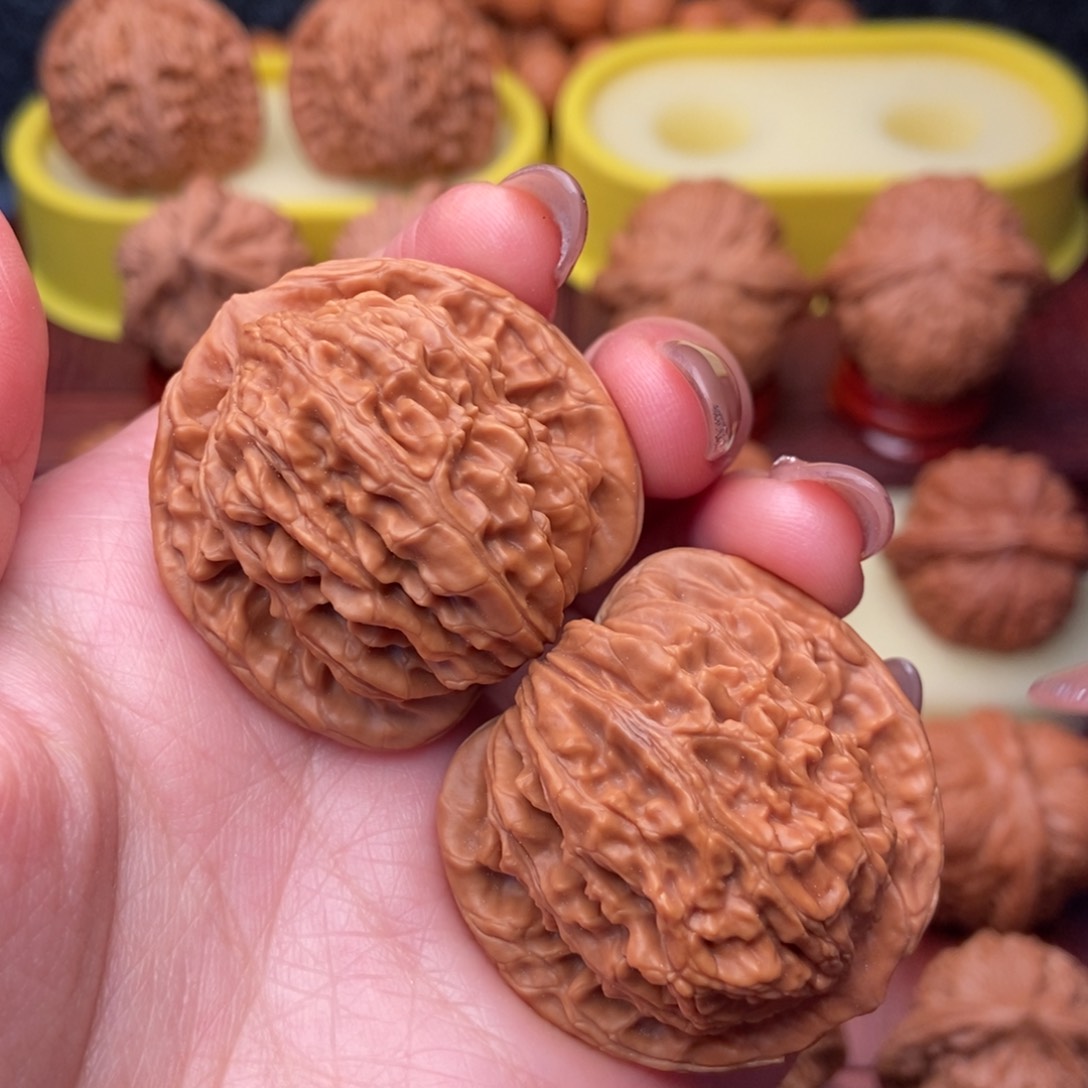 把件文玩核桃38➕红皮 平谷 四座楼