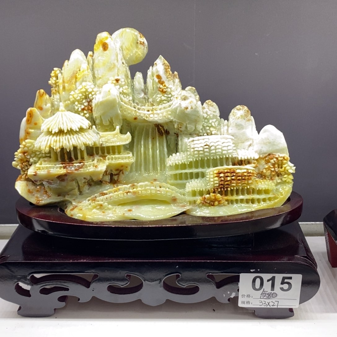 【闪购商品】蛇纹石玉（覆膜）珠宝奇石未镶嵌