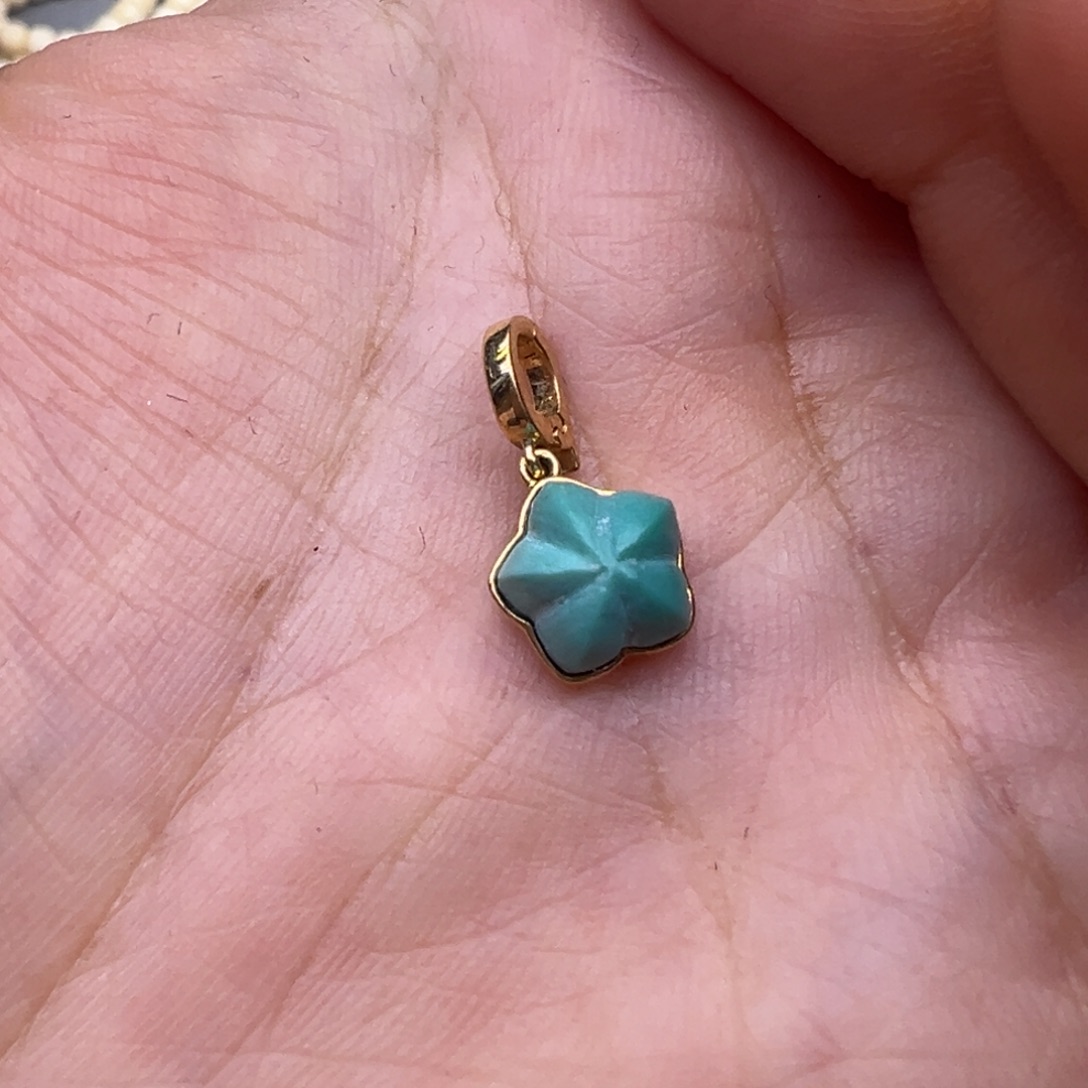 绿松石18K金镶嵌配件配件