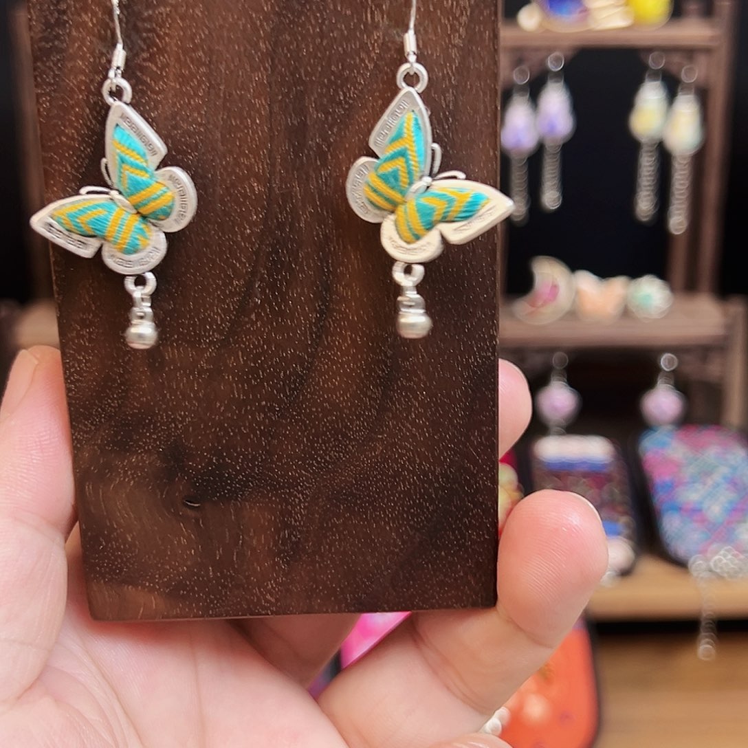 黄铜925银布艺手工刺绣