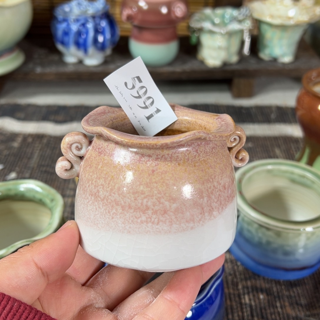 红陶景德镇手工花盆