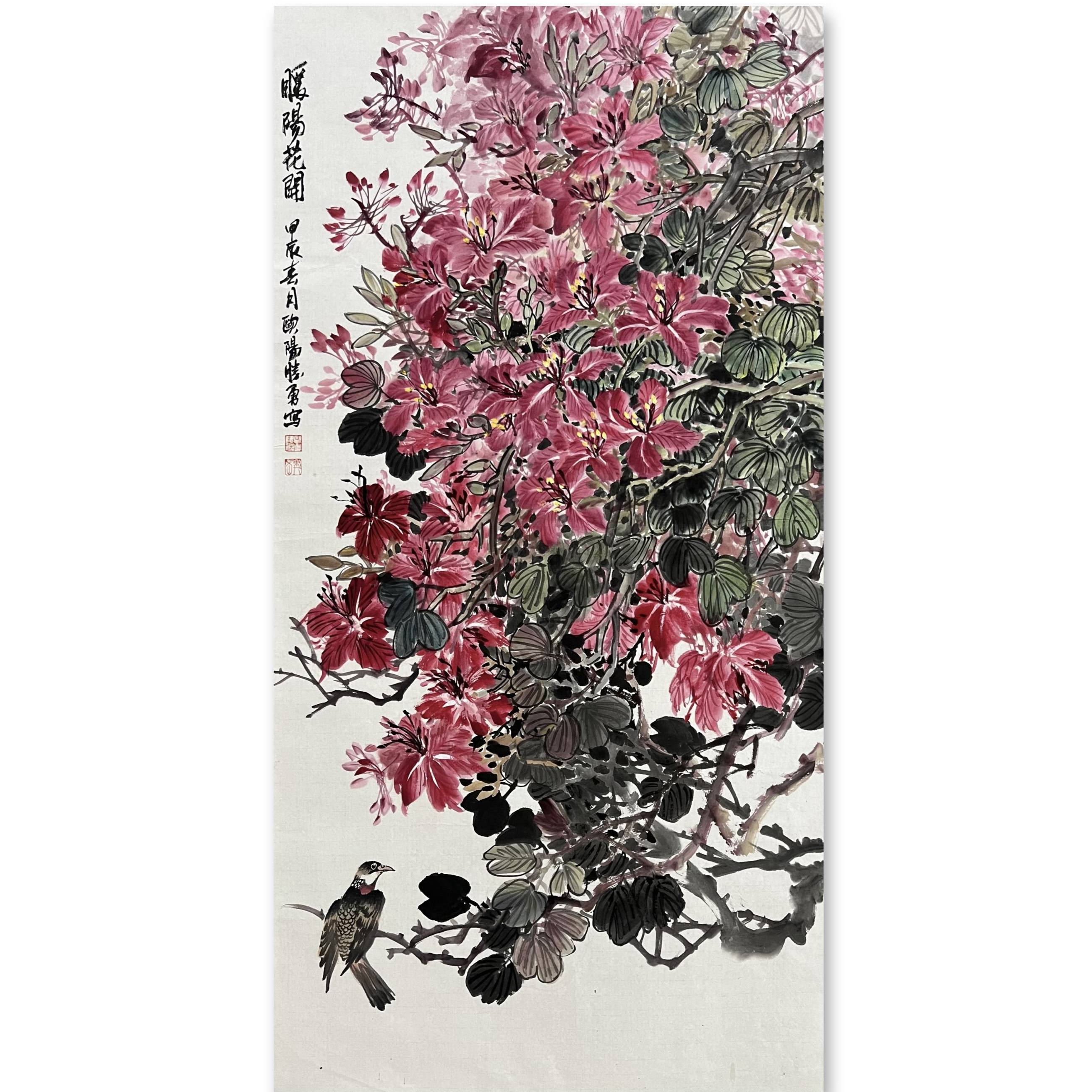 欧阳胜勇+四尺+有合影+花鸟