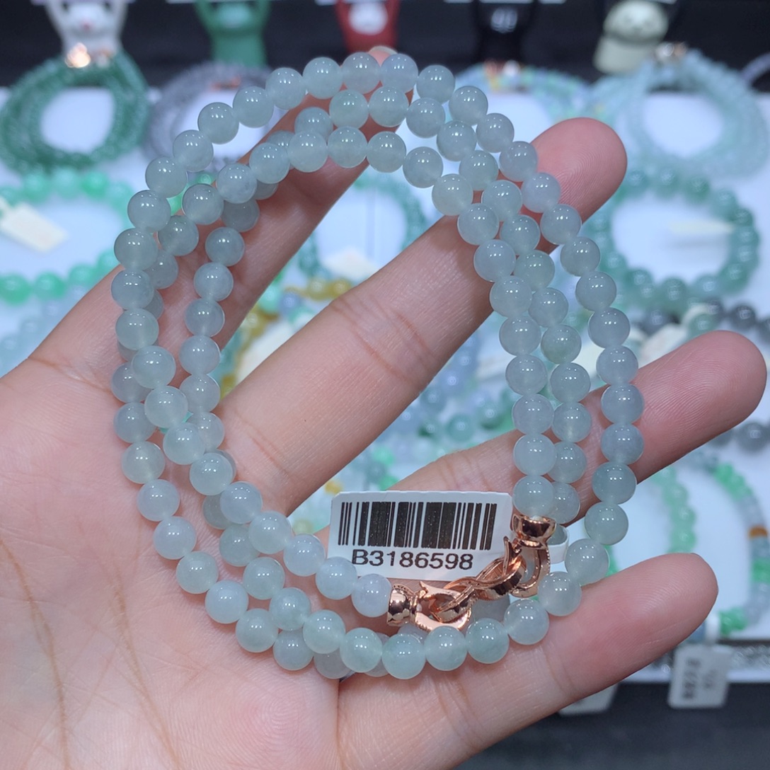 翡翠未镶嵌手串天然