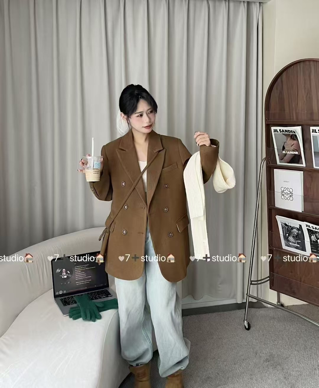 西装外套厚款保暖网红