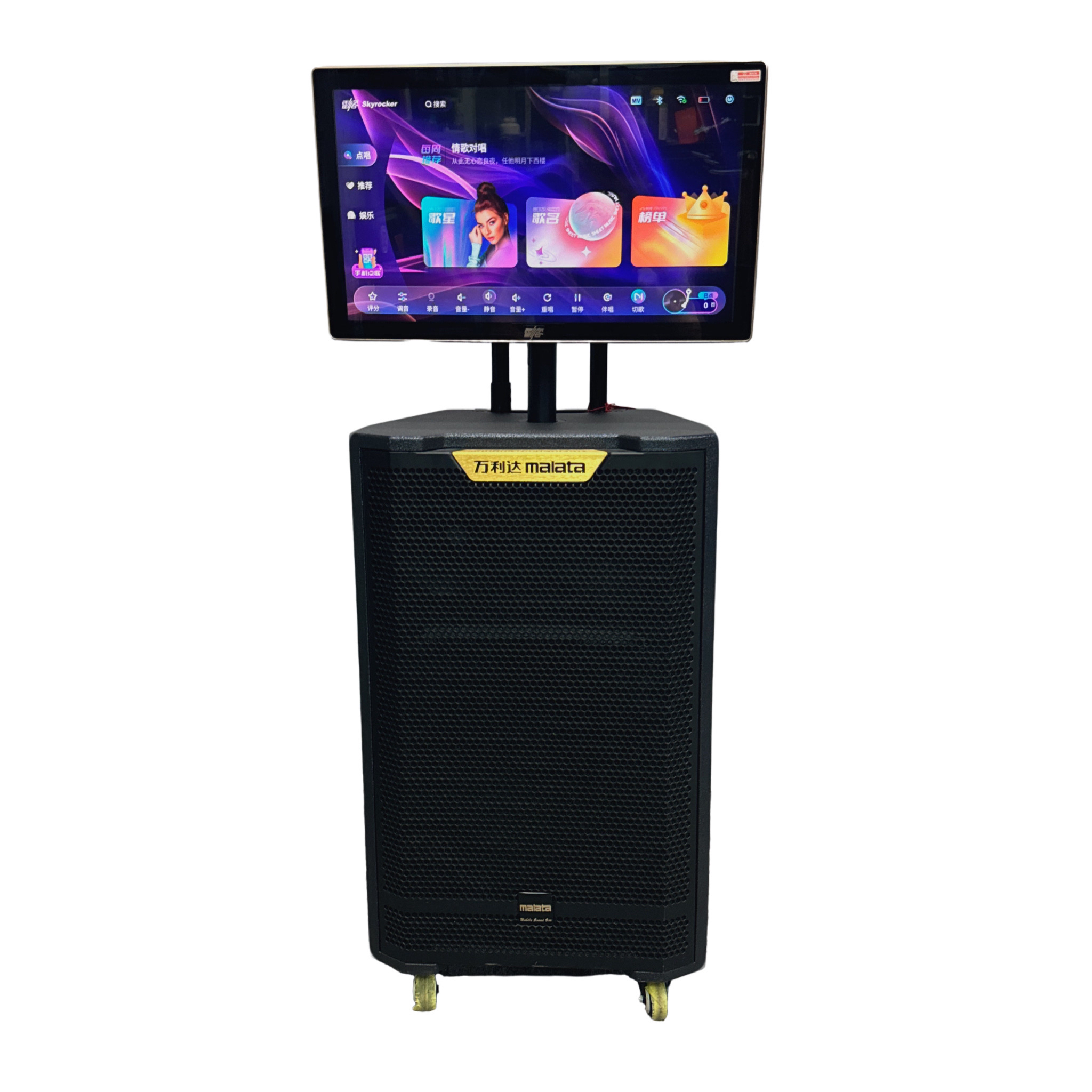 单12寸万利达9867A+雷客户外点歌机分体式音响音箱