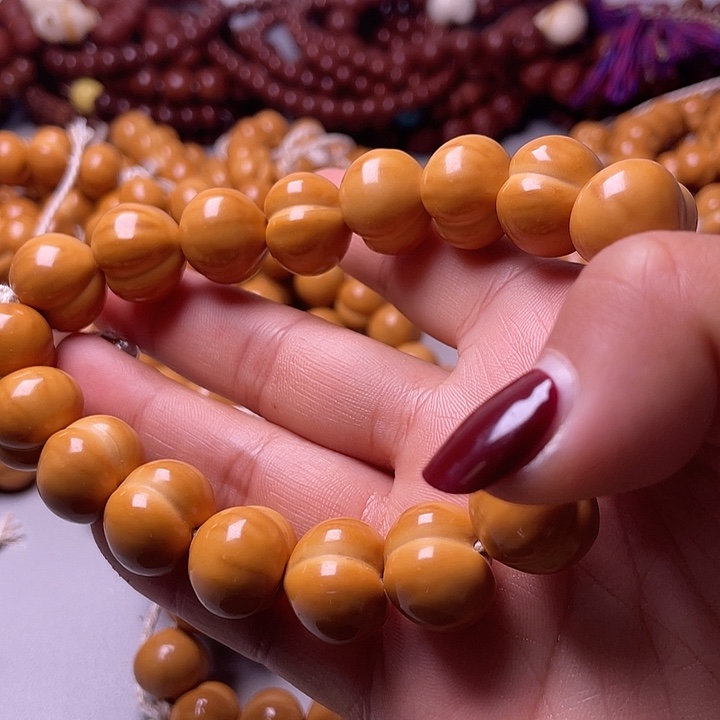 松***@猴头核桃手串16尺寸镜面柯基屁桃手持全品无暇