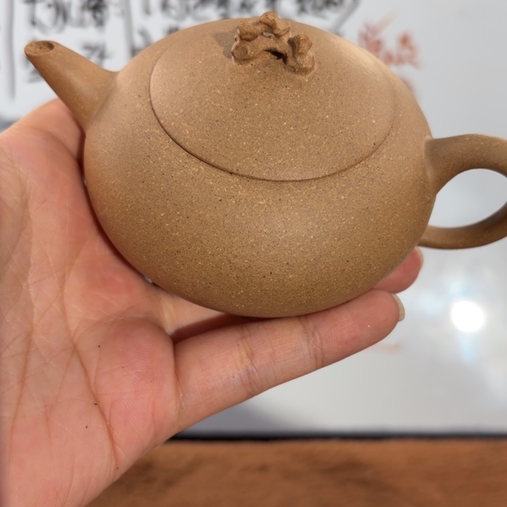 茶壶紫砂宜兴原矿墨绿泥160