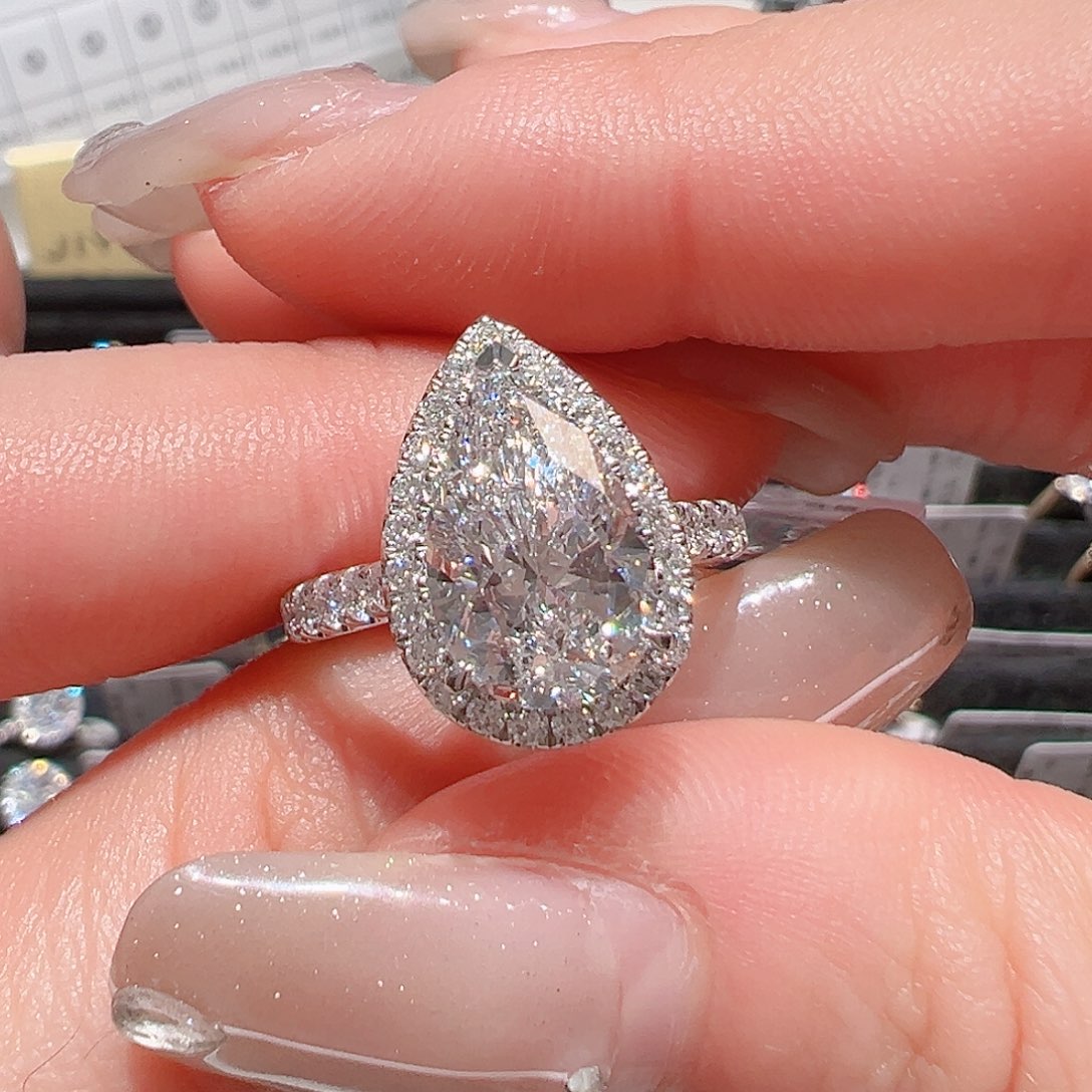 实验室培育钻石18K金镶嵌3*@@00032048