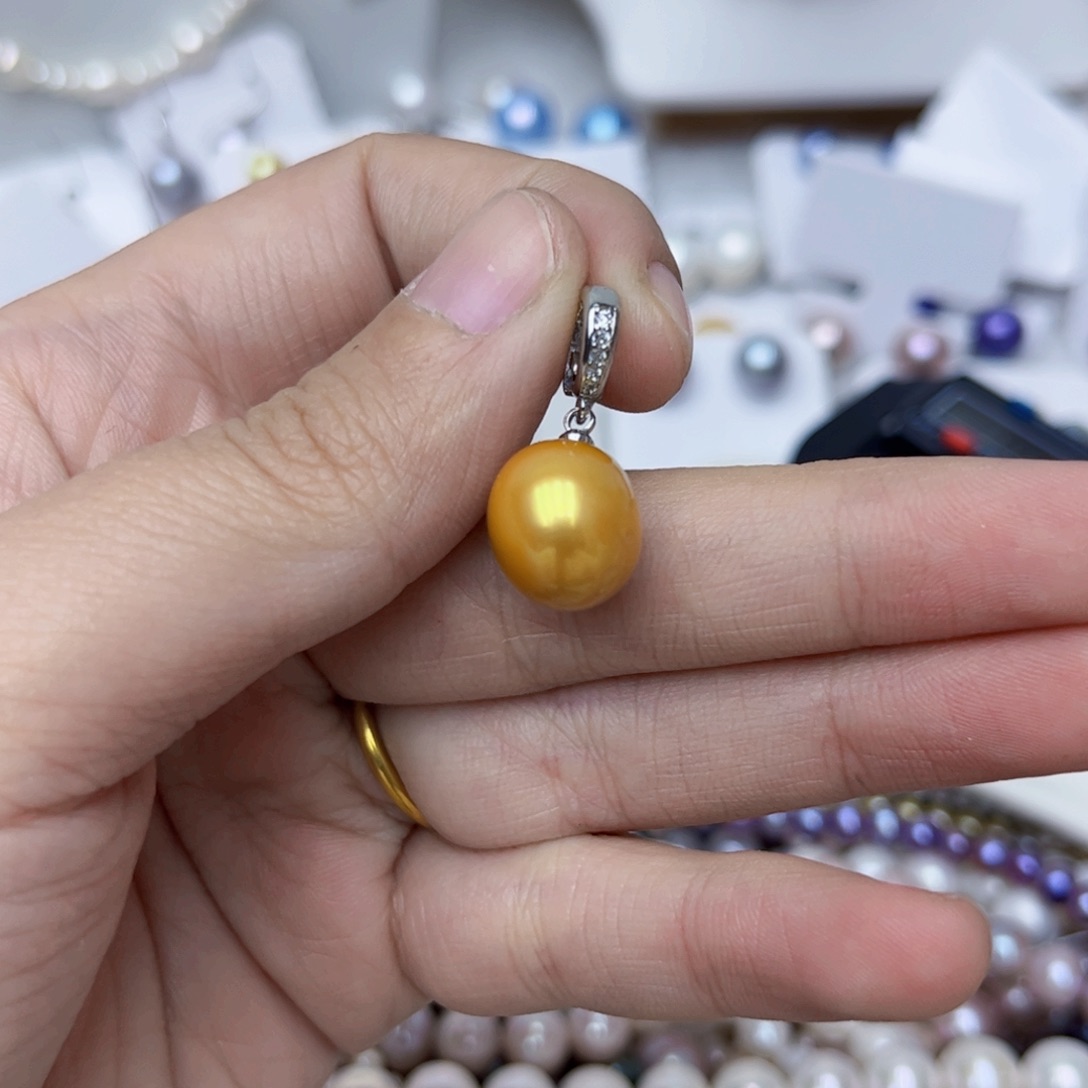 淡水珍珠颈饰银S925镶嵌