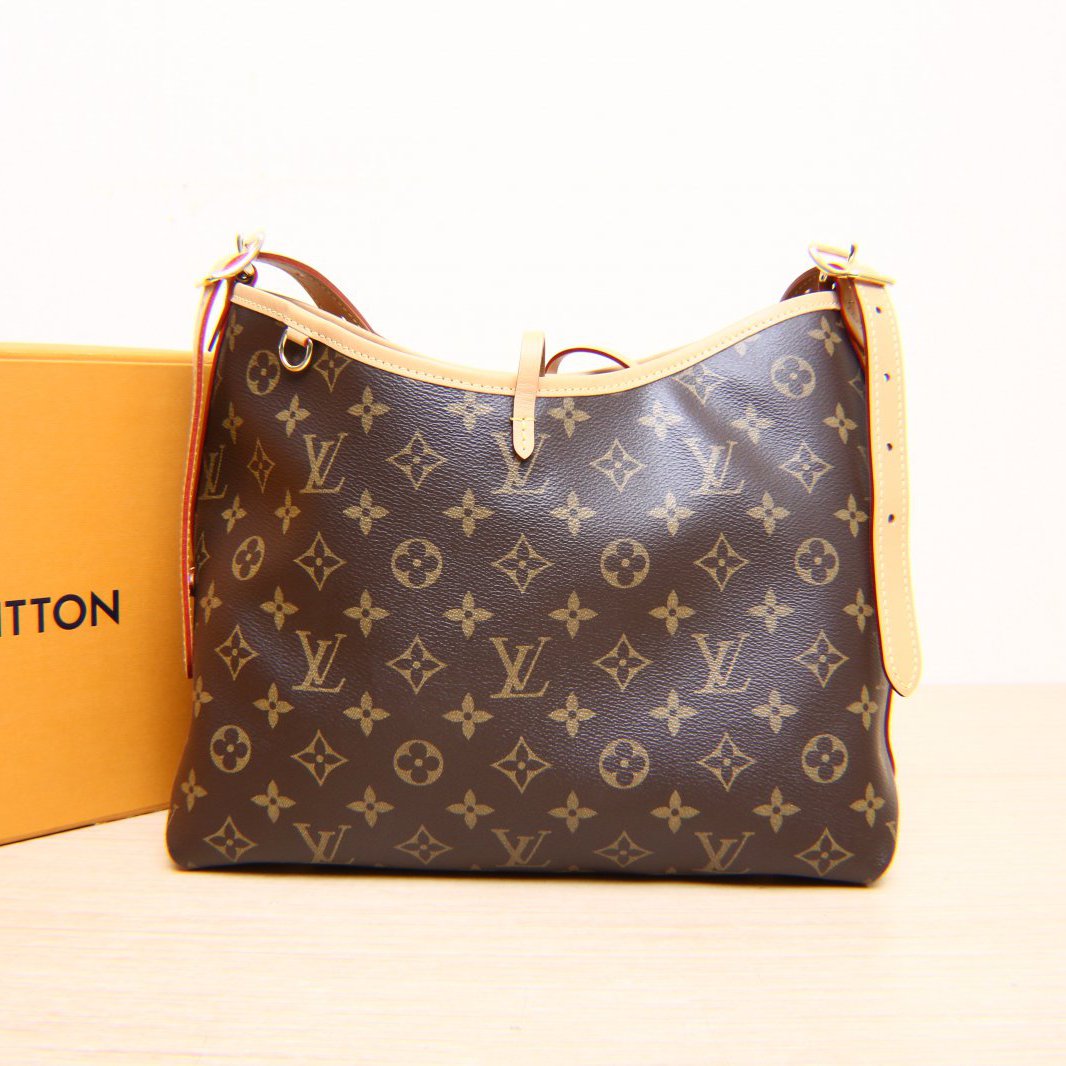 99新 LouisVuitton/路易威登 小花姑姑7681 CARRYALL 小号 芯片 