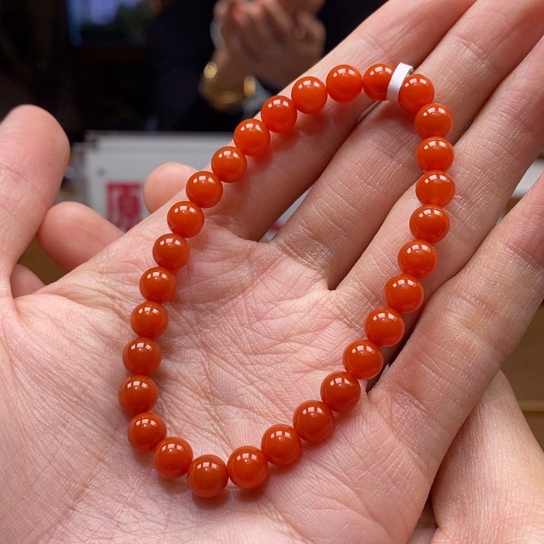 南红玛瑙串未镶嵌6➕冷水河