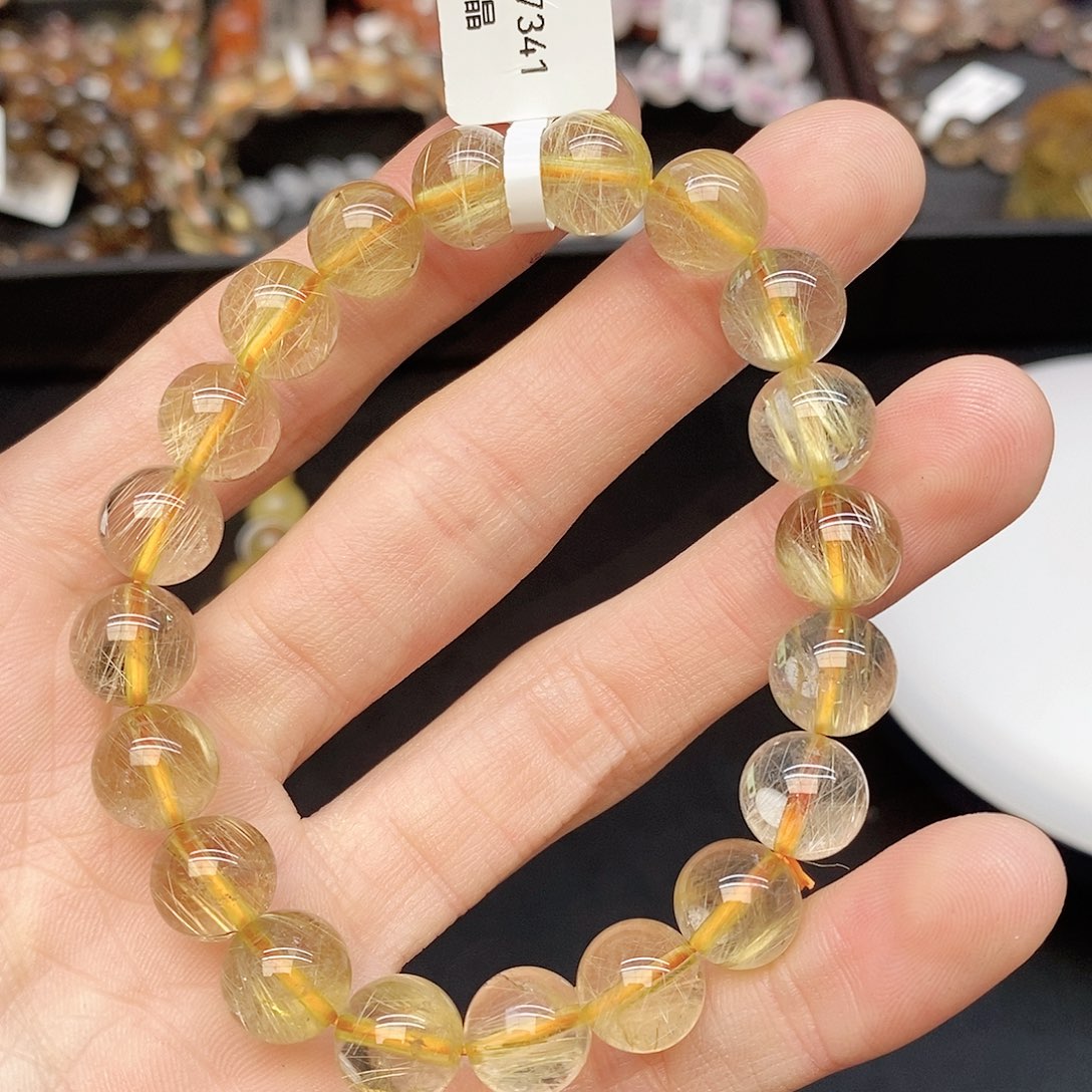 水晶手链未镶嵌30金发10mm