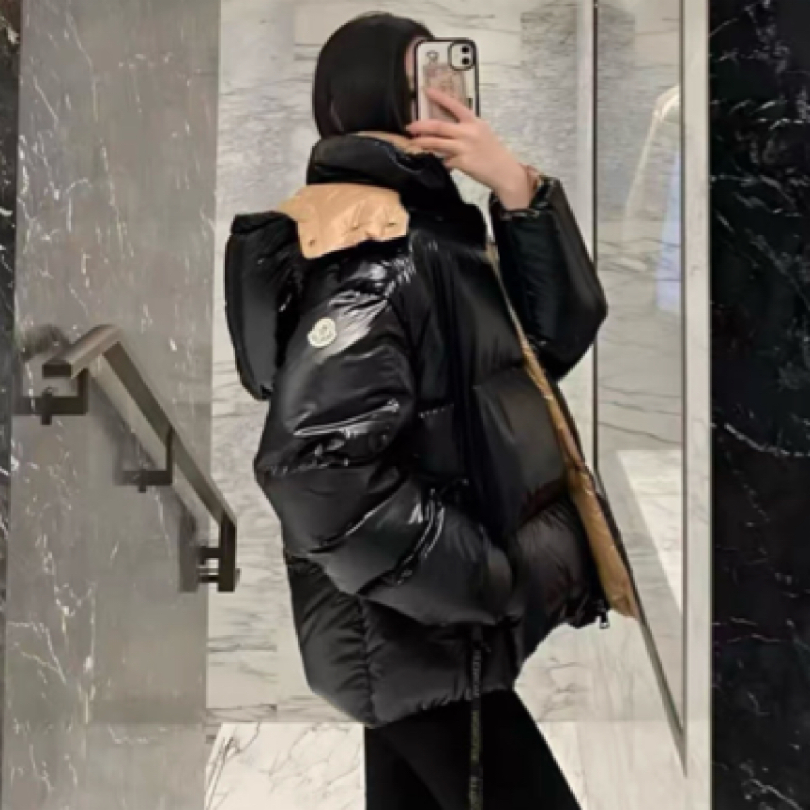 99新 MONCLER 爆款黑金Parana羽绒服/1码/99新/39639